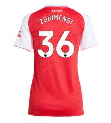 Arsenal Martin Zubimendi #36 Hjemmebanetrøje Dame 2025-26 Kortærmet